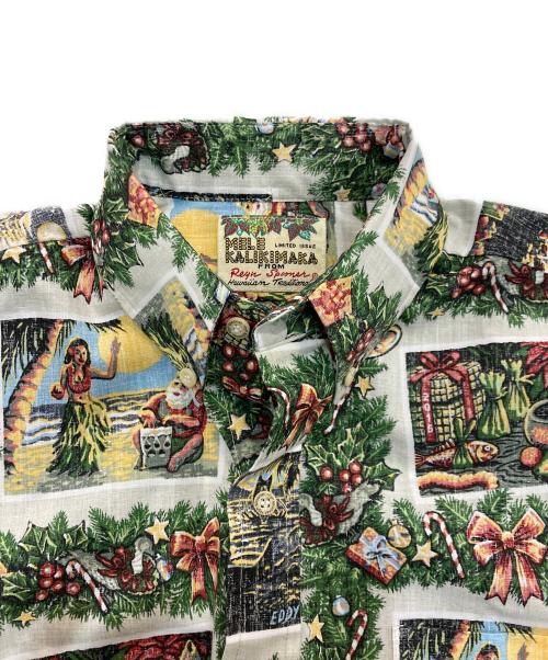 MELE KALIKIMAKA（メレカリキマカ）MELE KALIKIMAKA (メレカリキマカ) reyn spooner (レイン スプナー) 総柄シャツ アイボリー サイズ:Sの古着・服飾アイテム