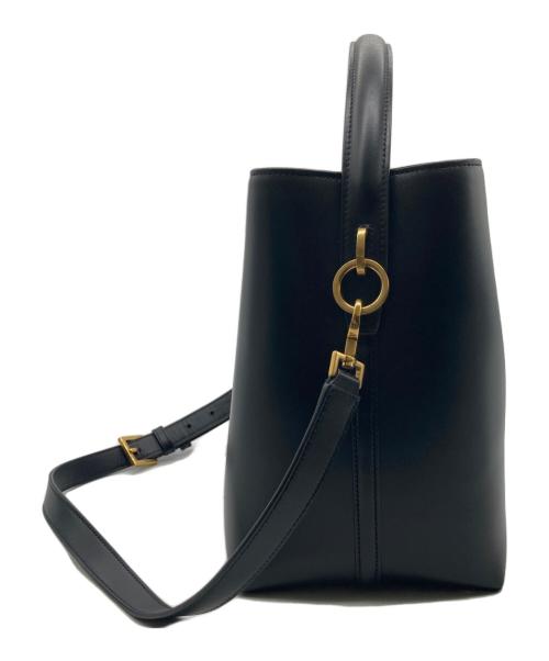 Saint Laurent Paris（サンローランパリ）Saint Laurent Paris (サンローランパリ) Shiny Calfskin Le 37 Bucket　PLB 742828 ブラック サイズ:-の古着・服飾アイテム