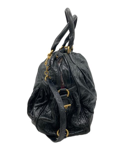 MIU MIU（ミュウミュウ）MIU MIU (ミュウミュウ) 2WAYバッグ ブラックの古着・服飾アイテム