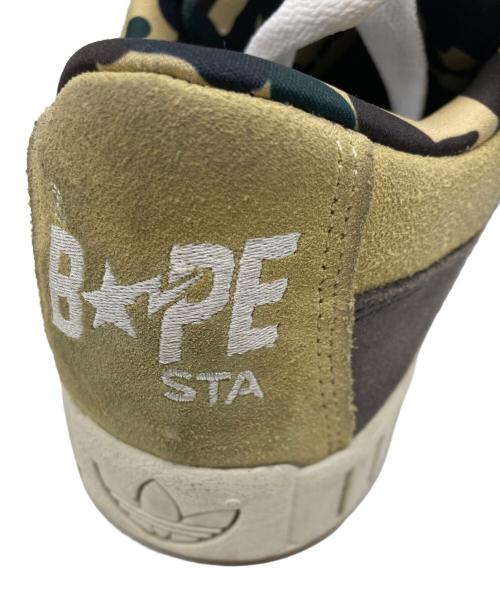 adidas（アディダス）adidas (アディダス) A BATHING APE (ア ベイシング エイプ) LWST BAPE SAND ベージュ×グリーン サイズ:28.5cmの古着・服飾アイテム