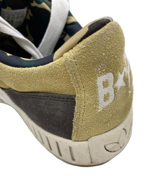 adidas（アディダス）adidas (アディダス) A BATHING APE (ア ベイシング エイプ) LWST BAPE SAND ベージュ×グリーン サイズ:28.5cmの古着・服飾アイテム