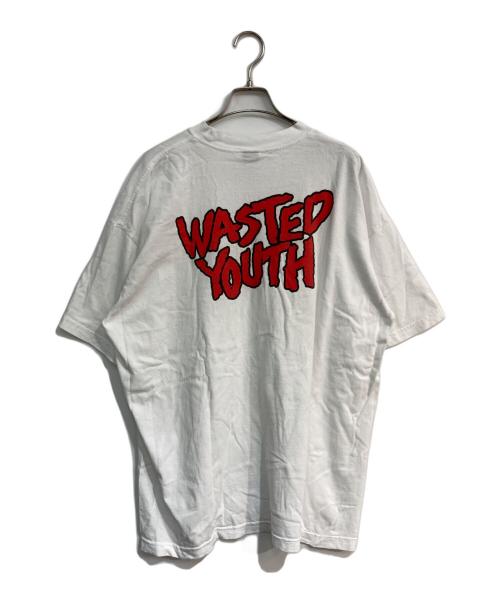WASTED YOUTH（ウェイステッドユース）WASTED YOUTH (ウエステッド ユース) プリントTシャツ ホワイト サイズ:XLの古着・服飾アイテム