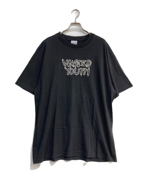 WASTED YOUTH（ウェイステッドユース）Wasted Youth (ウエステッド ユース) ploom (プルーム) プリントTシャツ ブラック サイズ:XLの古着・服飾アイテム