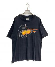 wildwood productions（ワイルドウッドプロダクション）の古着「ヴィンテージプリントTシャツ 90’S USA製」｜ネイビー