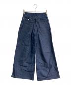 JOHN LAWRENCE SULLIVANジョン ローレンス サリバン）の古着「RIGID DENIM WIDE PANTS」｜インディゴ