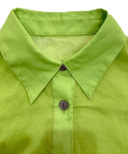 MAISON SPECIAL（メゾンスペシャル）MAISON SPECIAL (メゾンスペシャル) サイドポケットクロップドシャツ グリーン サイズ:Freeの古着・服飾アイテム