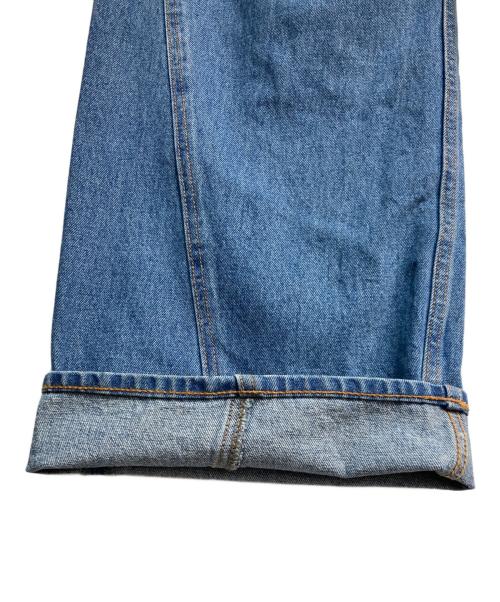 Q.anos（キュアノス）Q.anos (キュアノス) オーバーラップワイドデニム　CLZ5032103A0001 インディゴ サイズ:1の古着・服飾アイテム