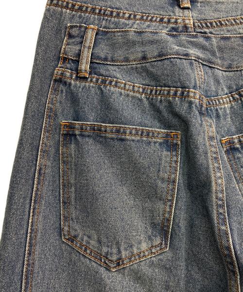 Q.anos（キュアノス）Q.anos (キュアノス) オーバーラップワイドデニム　CLZ5032103A0001 インディゴ サイズ:1の古着・服飾アイテム