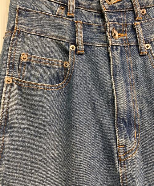 Q.anos（キュアノス）Q.anos (キュアノス) オーバーラップワイドデニム　CLZ5032103A0001 インディゴ サイズ:1の古着・服飾アイテム