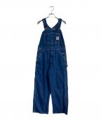CarHarttカーハート）の古着「Washed Denim Bib Overalls Darkstone　R07-DST」｜インディゴ