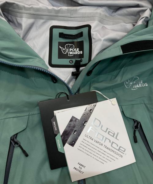 POLEWARDS（ポールワーズ）POLEWARDS (ポールワーズ) DUAL FORCE STRETCH RAIN JACKET　PW2RJS05 ミント サイズ:L 未使用品の古着・服飾アイテム