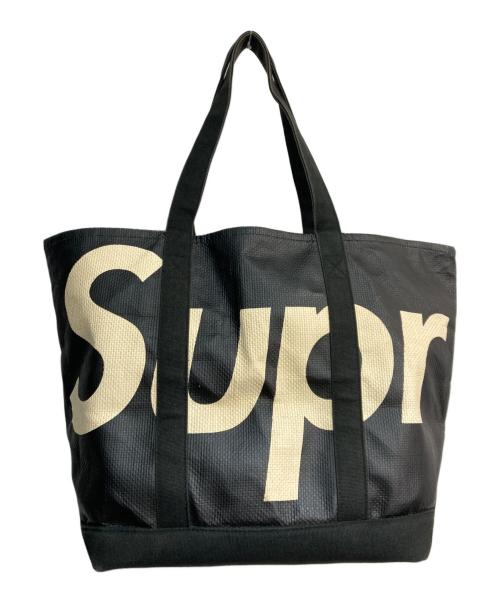 SUPREME（シュプリーム）Supreme (シュプリーム) Raffia Tote Bag ブラックの古着・服飾アイテム