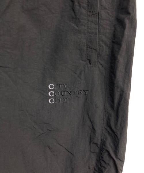 CITYCOUNTRYCITY（シティーカントリーシティー）CITYCOUNTRYCITY (シティーカントリーシティー) SWITCHING NYLON PADDED PANTS　CCC-231P001 ブラック サイズ:Mの古着・服飾アイテム