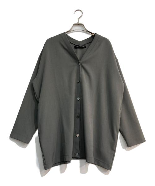 mizuiro-ind（ミズイロインド）mizuiro-ind (ミズイロインド) Vネックカーディガン グレー サイズ:Freeの古着・服飾アイテム