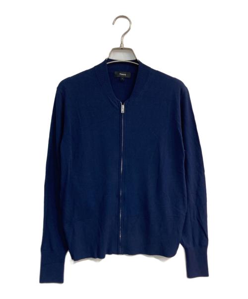 theory（セオリー）theory (セオリー) Compact Crepe Zip Up Bomber　01-2103707 ネイビー サイズ:Sの古着・服飾アイテム