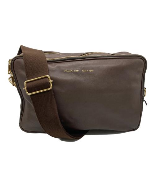 A.D.M.J.（エーディーエムジェイ）A.D.M.J. (エーディーエムジェイ) レザーショルダーバッグ ブラウンの古着・服飾アイテム