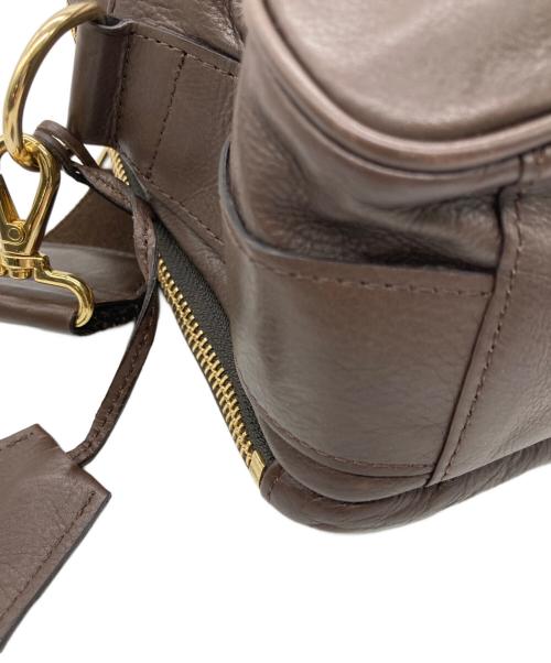 A.D.M.J.（エーディーエムジェイ）A.D.M.J. (エーディーエムジェイ) レザーショルダーバッグ ブラウンの古着・服飾アイテム