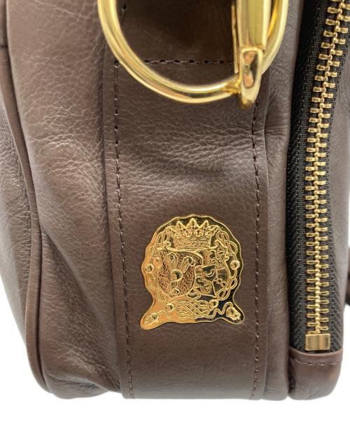 A.D.M.J.（エーディーエムジェイ）A.D.M.J. (エーディーエムジェイ) レザーショルダーバッグ ブラウンの古着・服飾アイテム