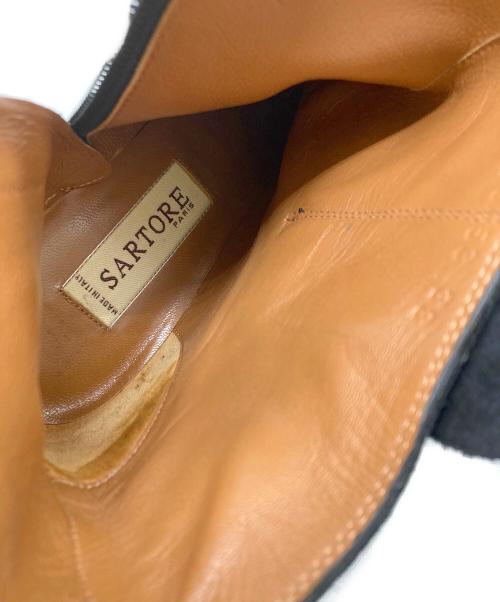 SARTORE（サルトル）SARTORE (サルトル) サイドジップブーツ ブラック サイズ:38の古着・服飾アイテム