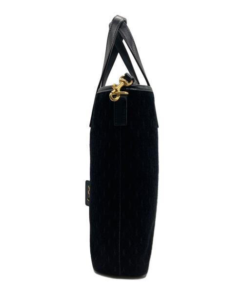 Saint Laurent Paris（サンローランパリ）Saint Laurent Paris (サンローランパリ) モノグラム2WAYショッピングトートバッグ ブラックの古着・服飾アイテム