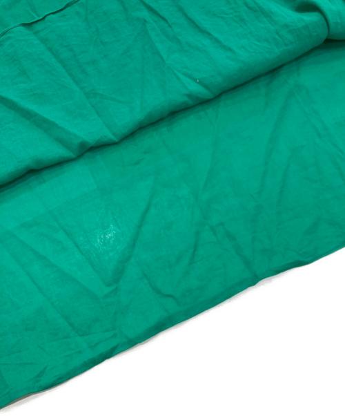 BALLSEY（ボールジィ）BALLSEY (ボールジィ) コットンオーガンジーコンビ ノースリーブマキシワンピース　11-06-21-06708 グリーン サイズ:36の古着・服飾アイテム