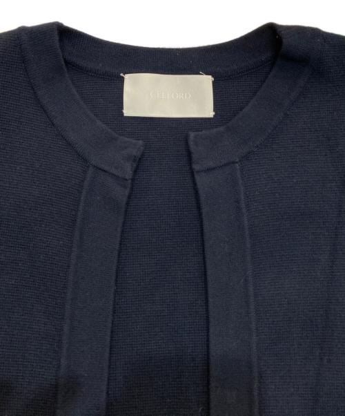 CELFORD（セルフォード）CELFORD (セルフォード) ノーカラージャケット　CWNJ185083 ネイビー サイズ:36の古着・服飾アイテム