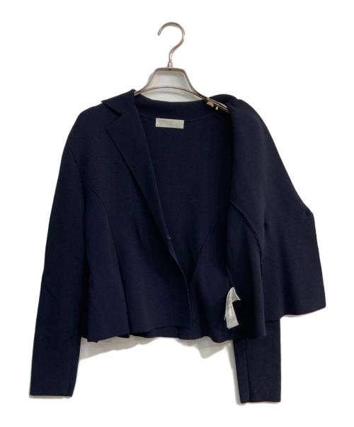 CELFORD（セルフォード）CELFORD (セルフォード) テーラードペプラムニットジャケット　CWNT195064 ネイビー サイズ:38の古着・服飾アイテム