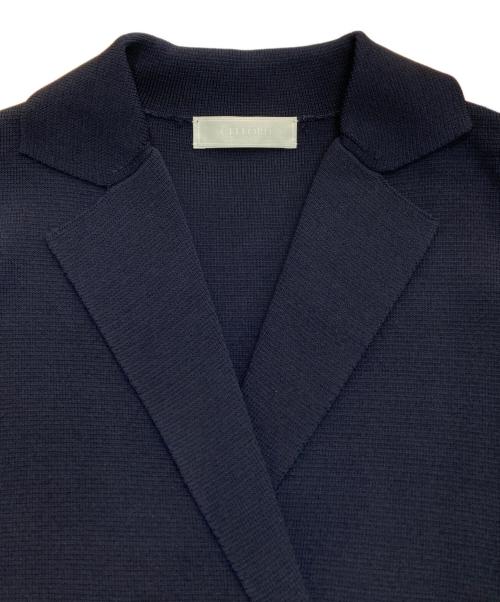 CELFORD（セルフォード）CELFORD (セルフォード) テーラードペプラムニットジャケット　CWNT195064 ネイビー サイズ:38の古着・服飾アイテム