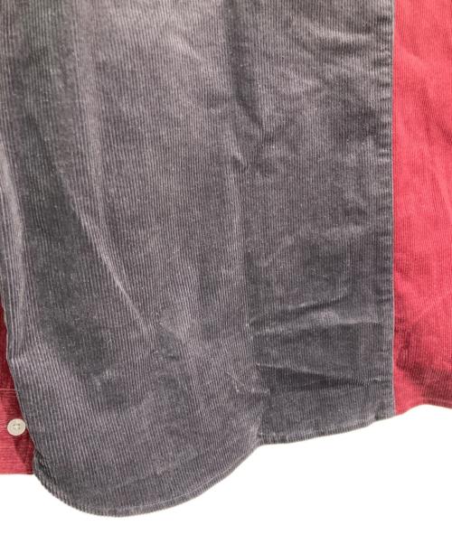STARTER（スターター）STARTER (スターター) フード付きコーデュロイシャツ レッド サイズ:Lの古着・服飾アイテム