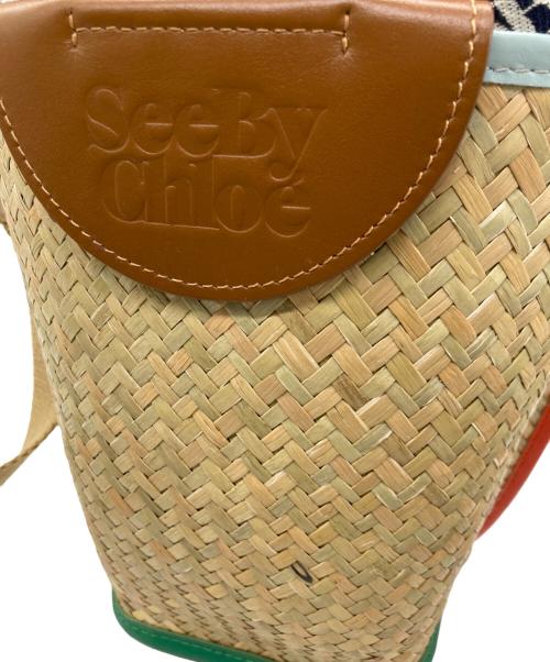 SEE BY CHLOE（シーバイクロエ）SEE BY CHLOE (シーバイクロエ) LAETIZIA バスケットバッグ ベージュの古着・服飾アイテム