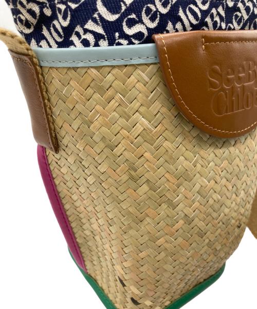 SEE BY CHLOE（シーバイクロエ）SEE BY CHLOE (シーバイクロエ) LAETIZIA バスケットバッグ ベージュの古着・服飾アイテム