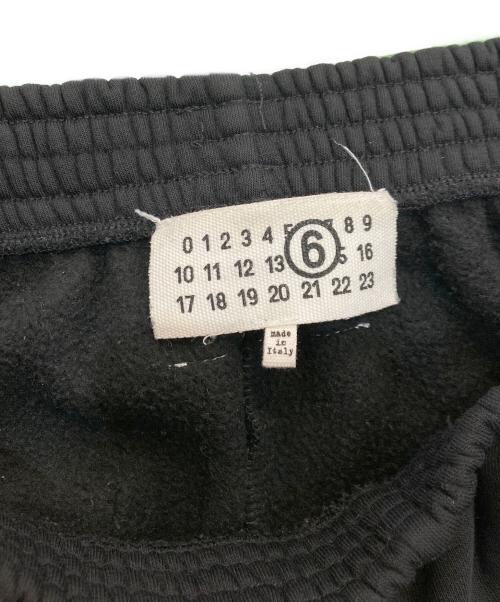 MM6 Maison Margiela（エムエムシックスメゾンマルジェラ）MM6 Maison Margiela (エムエムシックスメゾンマルジェラ) デストロイ ワイドスウェットパンツ ブラック サイズ:XSの古着・服飾アイテム