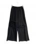MM6 Maison Margiela（エムエムシックスメゾンマルジェラ）の古着「デストロイ ワイドスウェットパンツ」｜ブラック