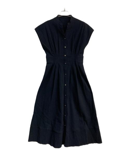 Loulou Willoughby（ルルウィルビー）Loulou Willoughby (ルルウィルビー) リップルタックワンピース　212410-14-250 ブラック サイズ:1の古着・服飾アイテム