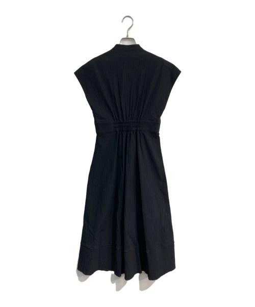 Loulou Willoughby（ルルウィルビー）Loulou Willoughby (ルルウィルビー) リップルタックワンピース　212410-14-250 ブラック サイズ:1の古着・服飾アイテム