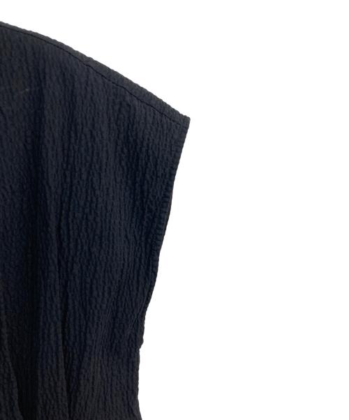 Loulou Willoughby（ルルウィルビー）Loulou Willoughby (ルルウィルビー) リップルタックワンピース　212410-14-250 ブラック サイズ:1の古着・服飾アイテム