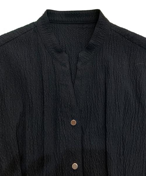 Loulou Willoughby（ルルウィルビー）Loulou Willoughby (ルルウィルビー) リップルタックワンピース　212410-14-250 ブラック サイズ:1の古着・服飾アイテム