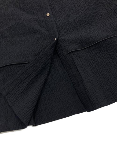 Loulou Willoughby（ルルウィルビー）Loulou Willoughby (ルルウィルビー) リップルタックワンピース　212410-14-250 ブラック サイズ:1の古着・服飾アイテム