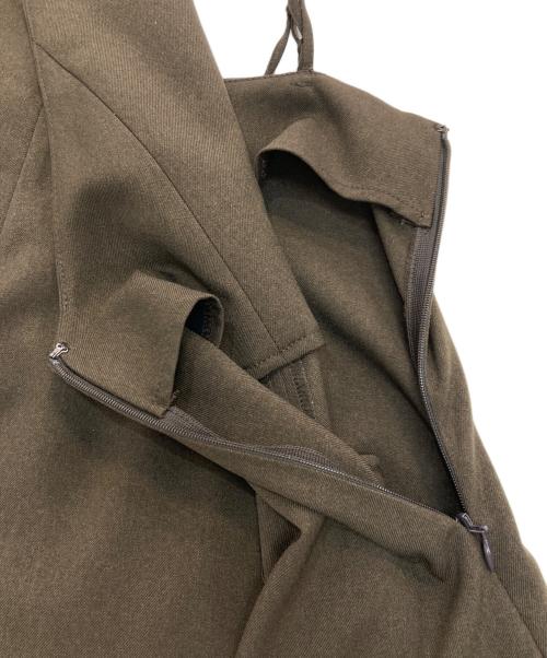 Spick and Span（スピック＆スパン）Spick and Span (スピックアンドスパン) ウールライクツイル キャミソールドレス　 オリーブ サイズ:Freeの古着・服飾アイテム