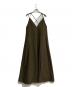 Spick and Span（スピックアンドスパン）の古着「ウールライクツイル キャミソールドレス　」｜オリーブ