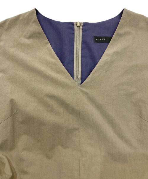 Noble（ノーブル）Noble (ノーブル) コットンタイプライターワンピース　22040240522020 ベージュ サイズ:Freeの古着・服飾アイテム