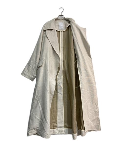 Noble（ノーブル）Noble (ノーブル) ビッグカラートレンチコート ベージュ サイズ:freeの古着・服飾アイテム