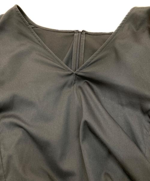 Noble（ノーブル）Noble (ノーブル) Vネックフレアースリーブブラウス　22051240602020 ネイビー サイズ:Freeの古着・服飾アイテム