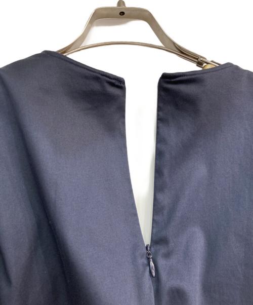 Noble（ノーブル）Noble (ノーブル) Vネックフレアースリーブブラウス　22051240602020 ネイビー サイズ:Freeの古着・服飾アイテム