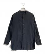 PETTYペティ）の古着「バンドカラーシャツ　HOKUTO ITAKURA」｜ブラック