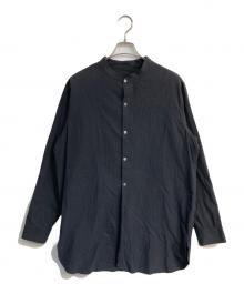 PETTY（ペティ）の古着「バンドカラーシャツ　HOKUTO ITAKURA」｜ブラック