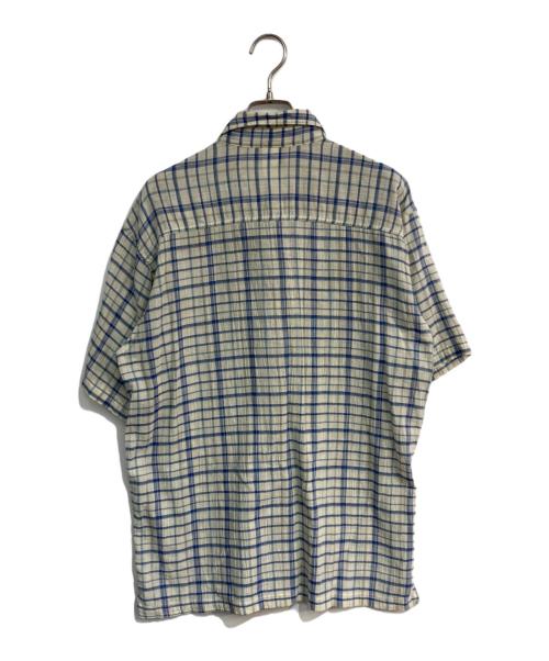 Patagonia（パタゴニア）Patagonia (パタゴニア) オーガニックコットンチェックシャツ ブルー×ホワイト サイズ:Mの古着・服飾アイテム