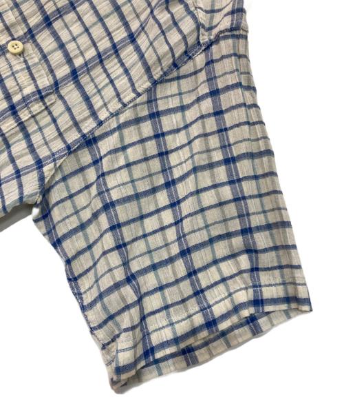 Patagonia（パタゴニア）Patagonia (パタゴニア) オーガニックコットンチェックシャツ ブルー×ホワイト サイズ:Mの古着・服飾アイテム