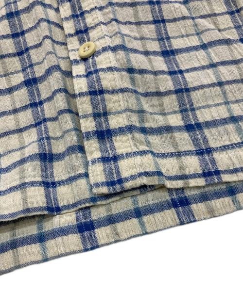 Patagonia（パタゴニア）Patagonia (パタゴニア) オーガニックコットンチェックシャツ ブルー×ホワイト サイズ:Mの古着・服飾アイテム