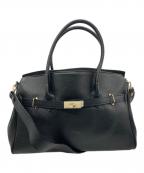 AULENTTIオウレンティ）の古着「レザー2WAY BAG」｜ブラック